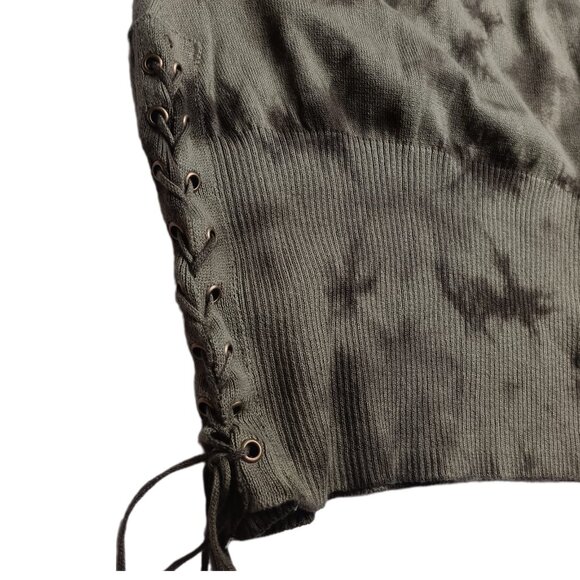 AFFLICTION Dress Astoria Sweater Mini Size XS Olive Green NEW NWT - Picture 7 of 13